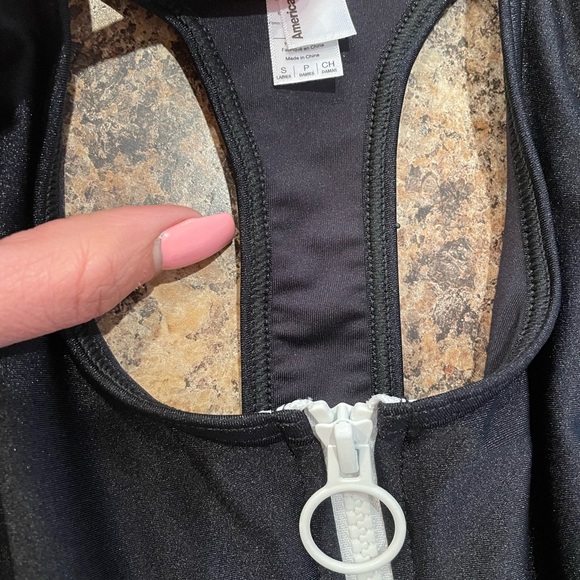 🖤 American Apparel Nylon Tricot Zip Up One Piece - Small 🖤 - Picture 8 of 8